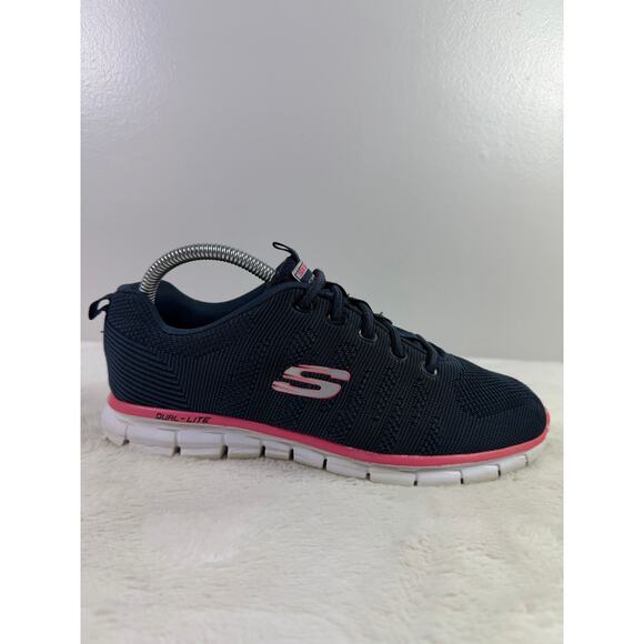 Skechers Summits Women's Dual-Lite Memory Foam Sneakers – Navy Blue, Size 8.5 - Picture 1 of 12